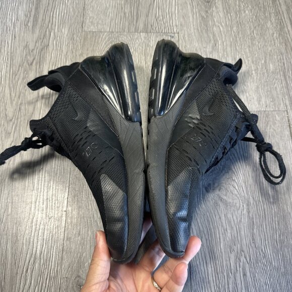 Nike Air Max 270 Triple Black Women's Size 7.5 Shoe Sneakers BQ5776-001 - Picture 2 of 12